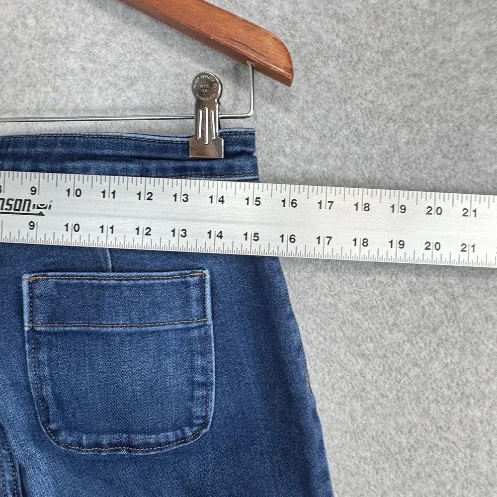 LC Lauren Conrad Super High Rise Wide Leg Jeans Women's 8 Patch Pocket Denim - Picture 8 of 10